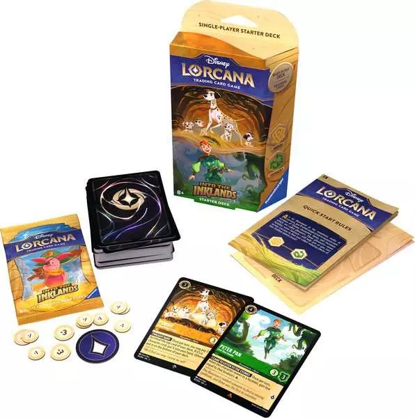 Disney Lorcana TCG Into the Inklands Set 3 – Amber & Emerald Starter Deck
