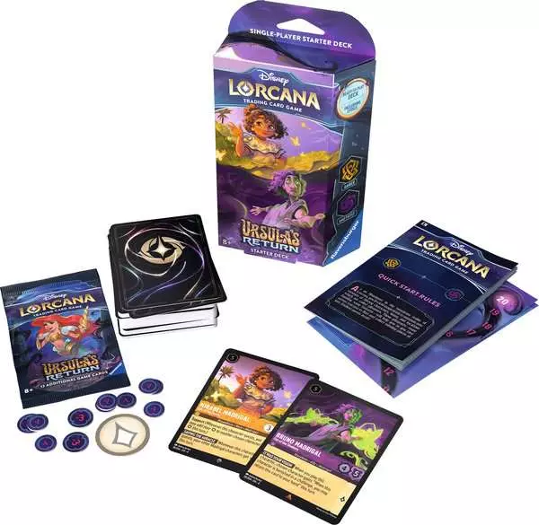 Disney Lorcana TCG Ursula’s Return Set 4 – Amber & Amethyst Starter Deck