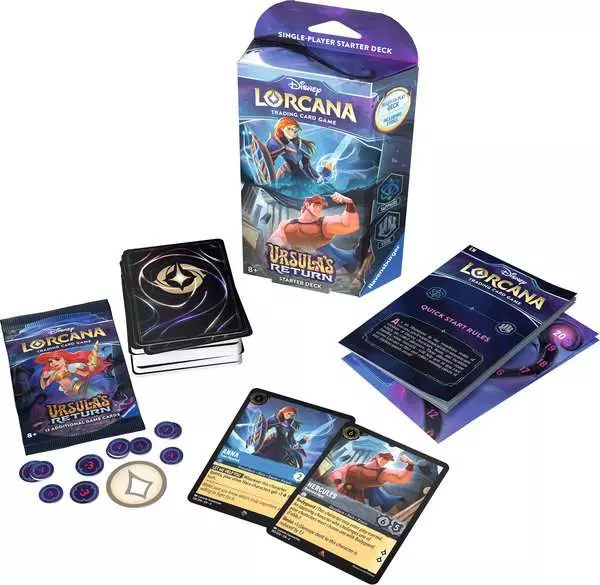 Disney Lorcana TCG Ursula’s Return Set 4 – Sapphire & Steel Starter Deck