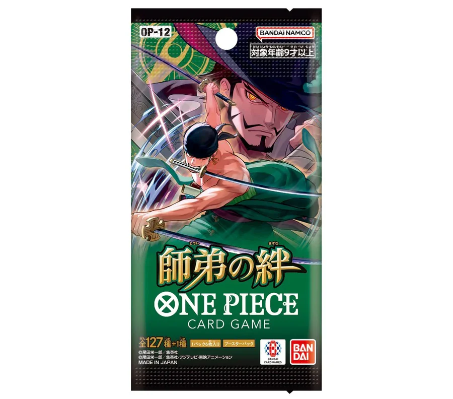 Japanese ONE PIECE TCG: The Bond Between Master and Disciple OP-12 Booster pack
