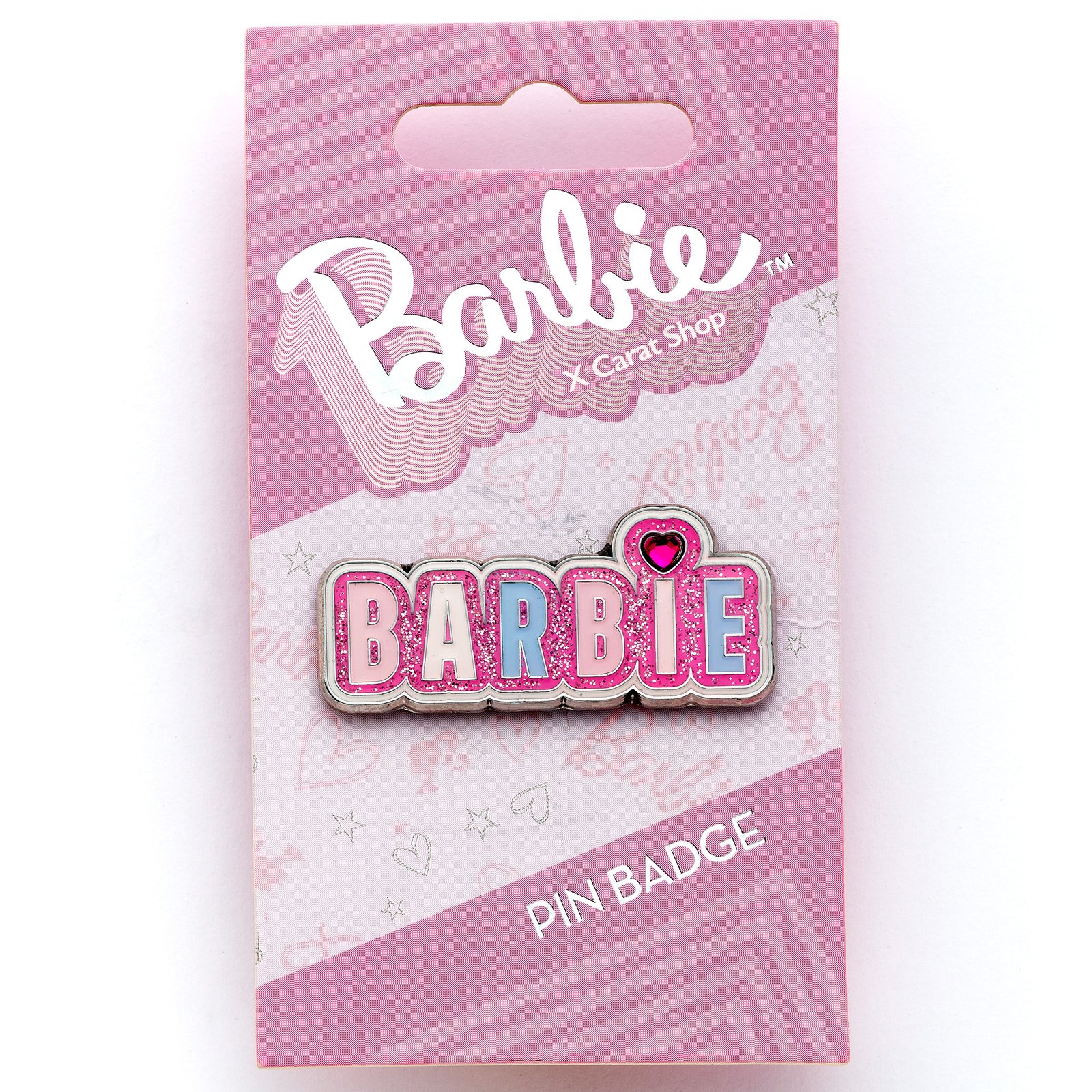 Barbie Sparkly Logo Pin Badge