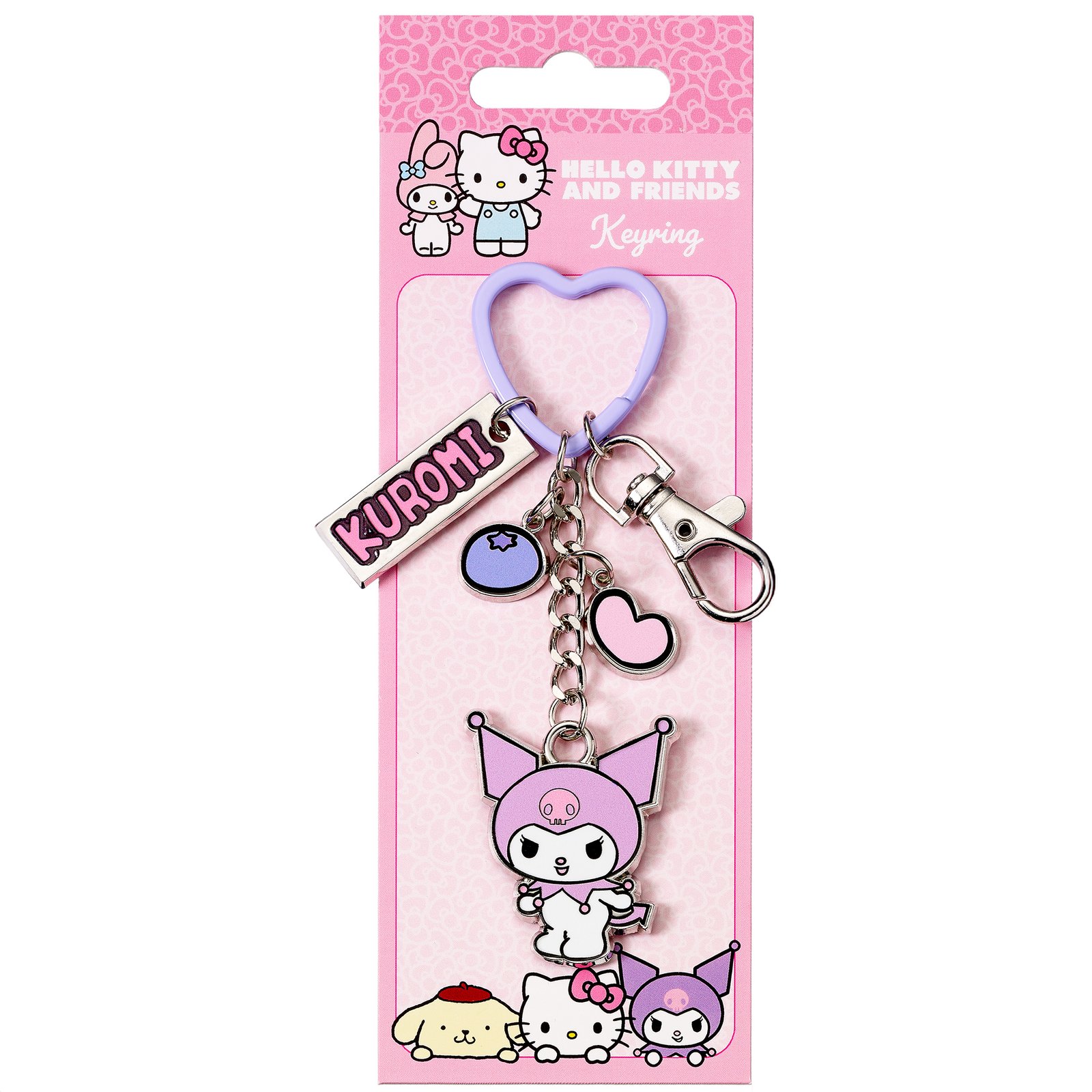 Hello Kitty Kuromi Keyring with Charms - Image 3