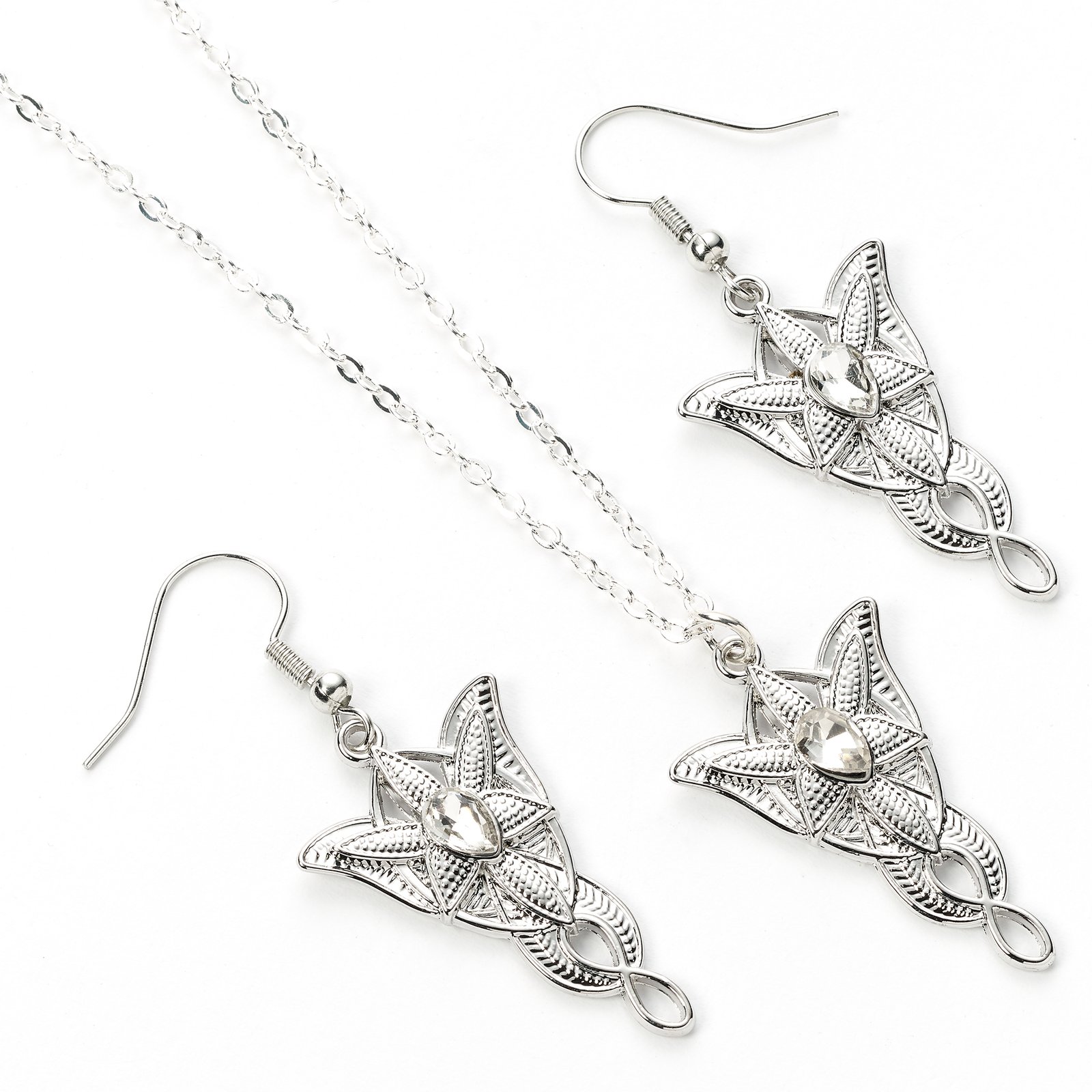 The Lord of The Rings Evenstar earrings and necklace gift set