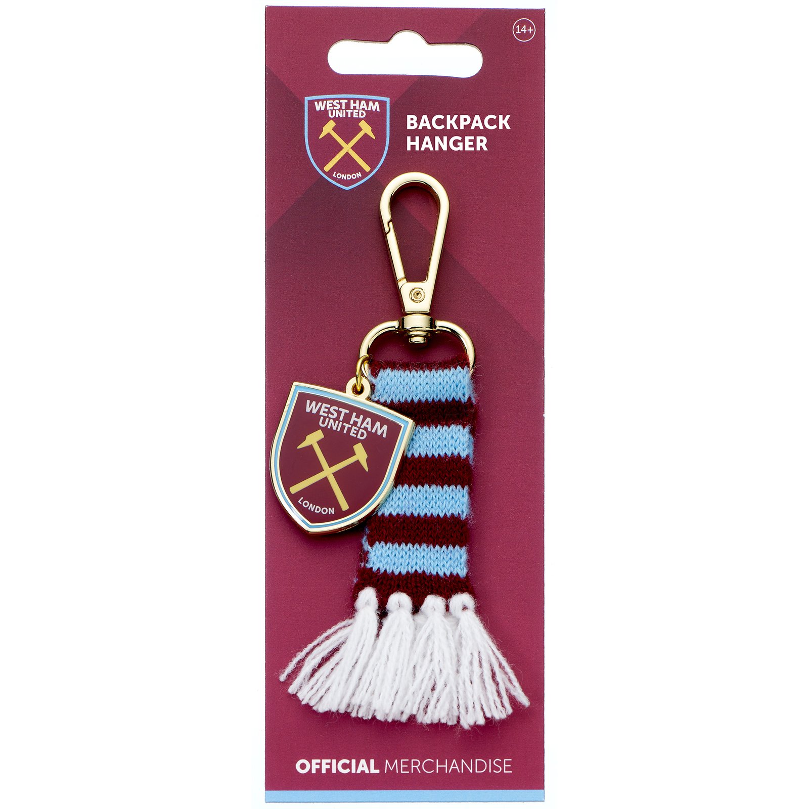 West Ham crest and scarf back pack hanger - Image 3