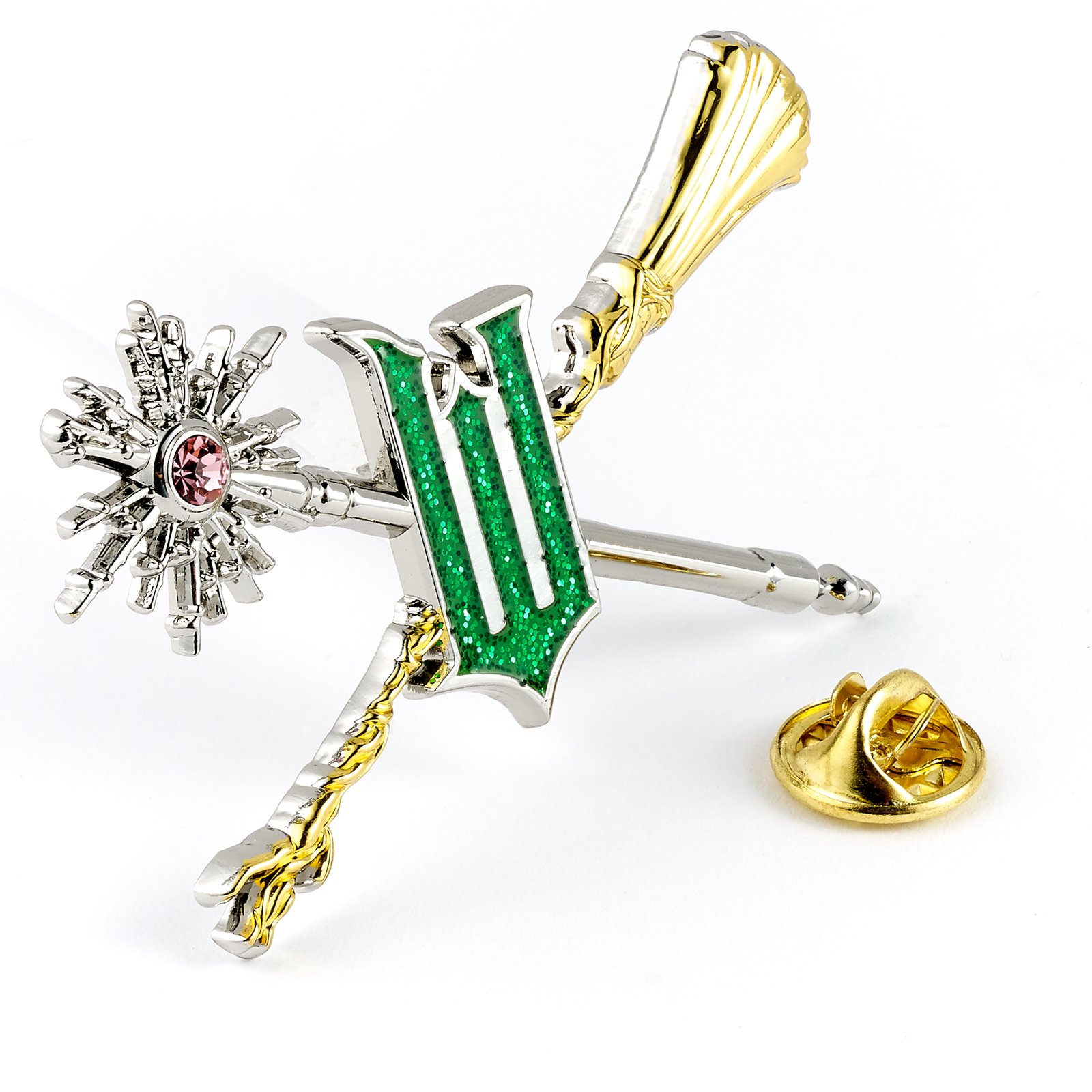 Wicked For Good Wand & Broomstick Pin Badge